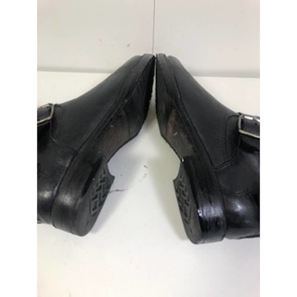 Frye Leather Buckle Wrapped Veronica Back Zip Biker Short Boots Black US 7B - Picture 7 of 9